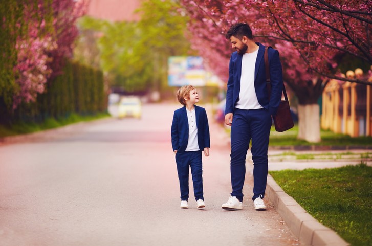 Smart casualowa stylizacja dla ojca i syna