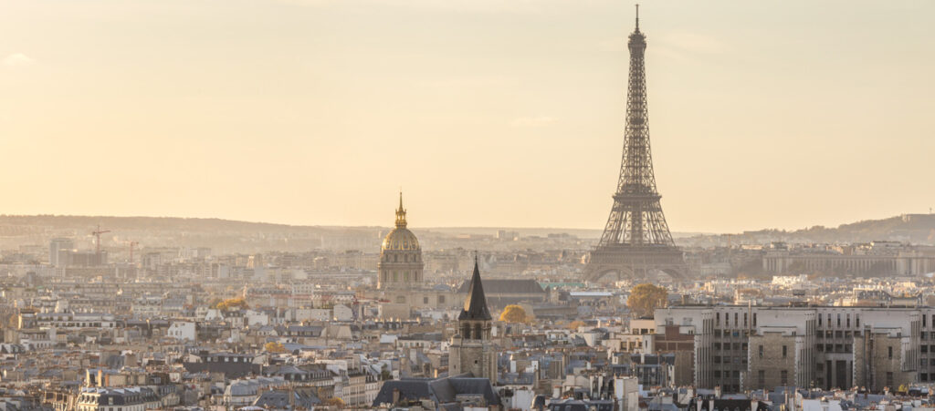 widok na Paryż