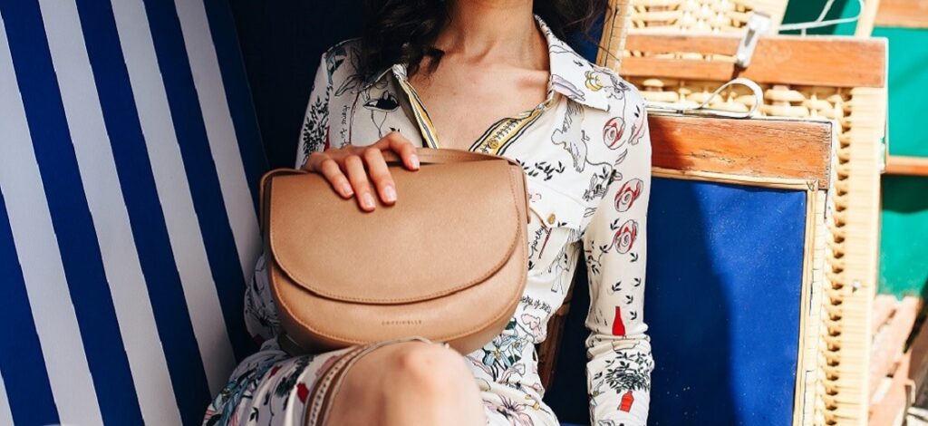 torebka ze skóry saffiano