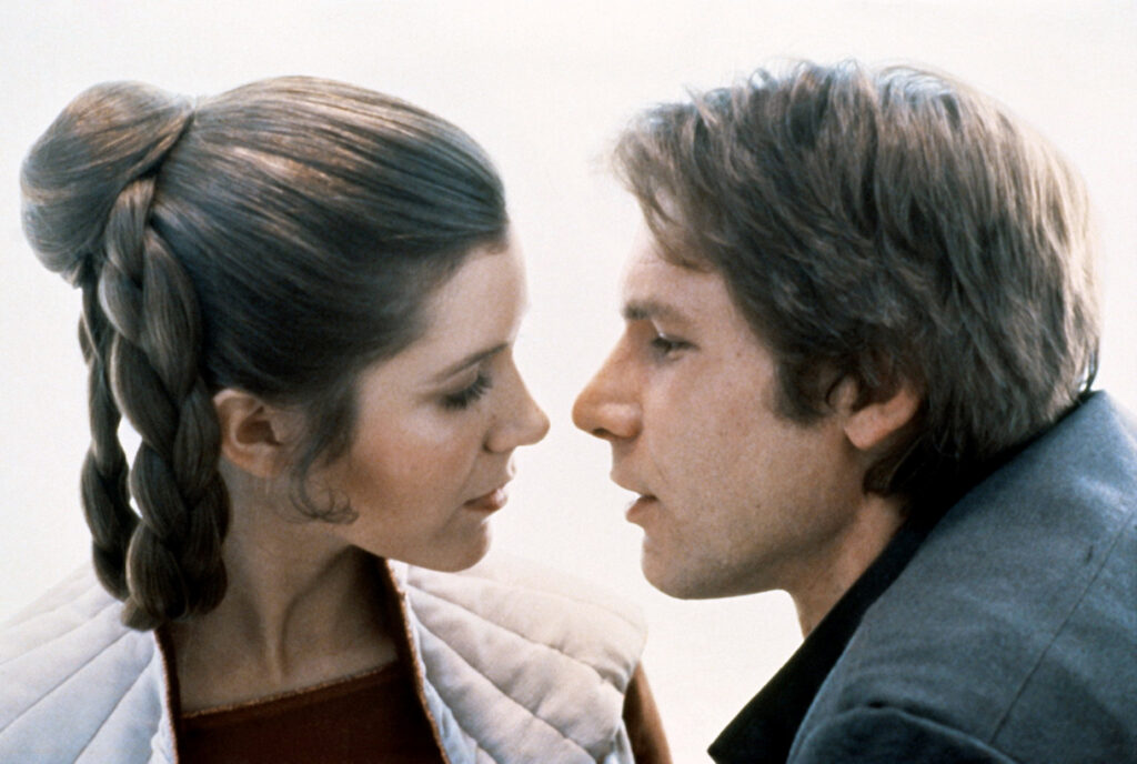 Carrie Fisher i Harrison Ford na planie  Star Wars: Epizod V - Imperium Kontratakuje (Zdjęcie: Lucasfilm/Sunset Boulevard/Corbis via Getty Images)