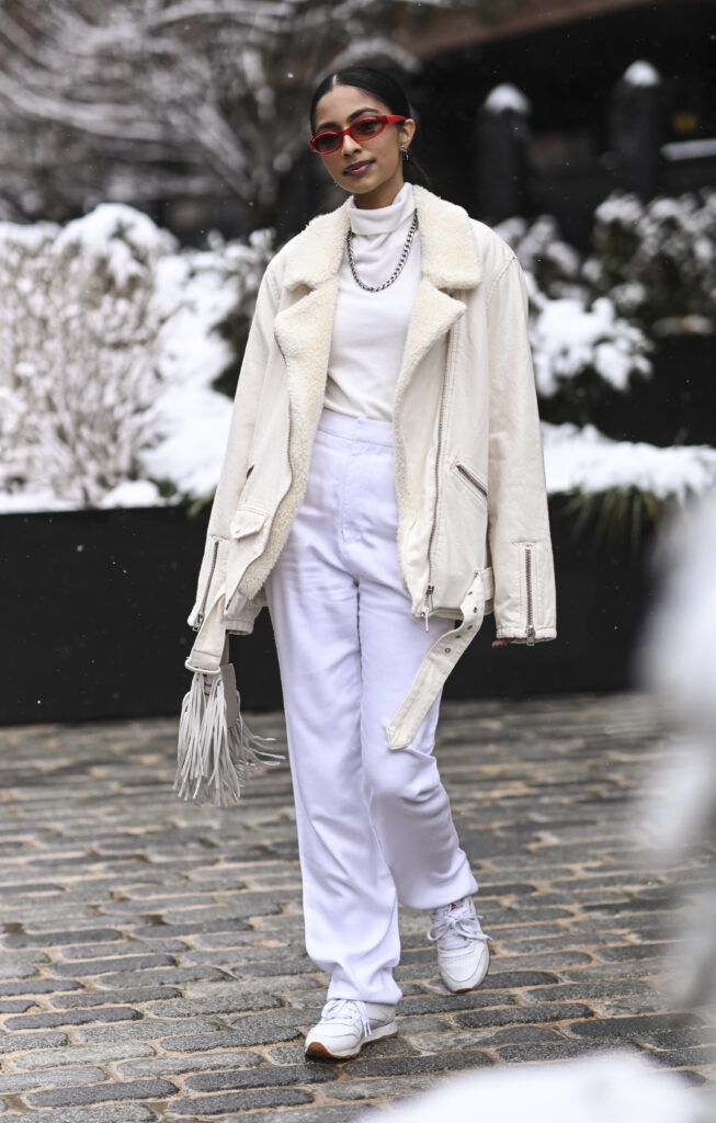 biały sweter stylizacje