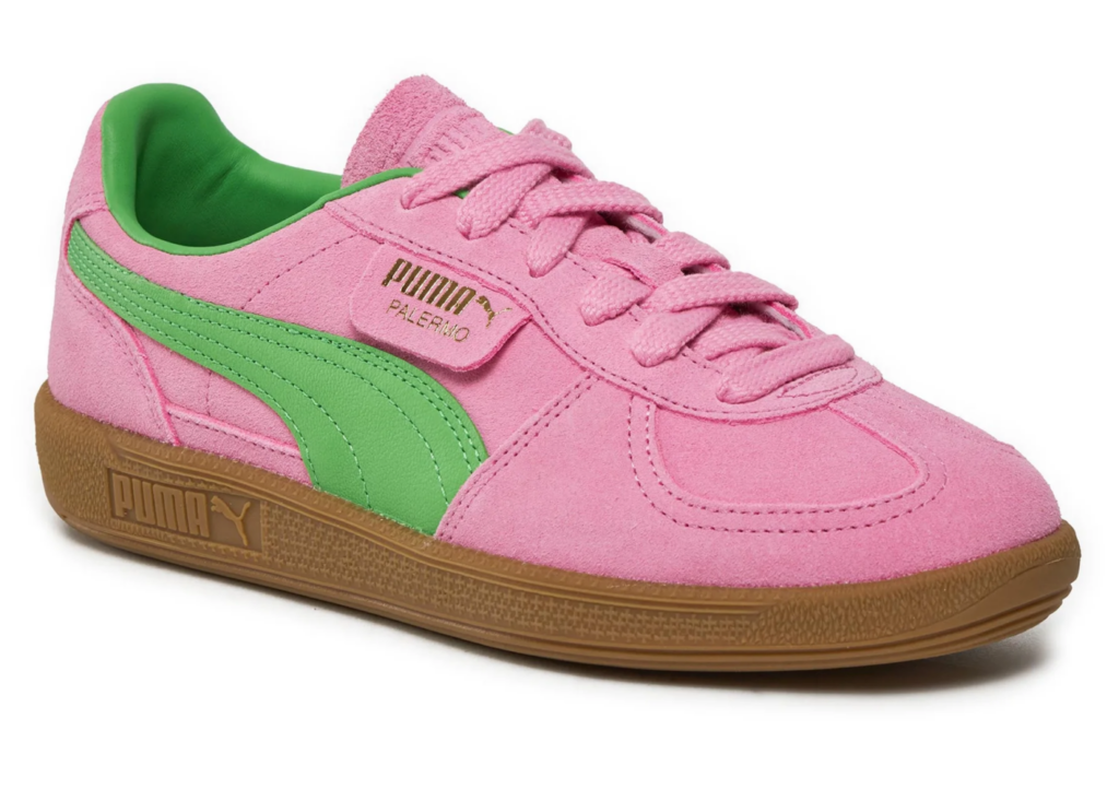 Różowo-zielone buty Puma Palermo