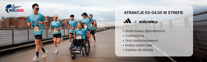 strefa eobuwie x adidas w Poznaniu na Wings for Life World Run