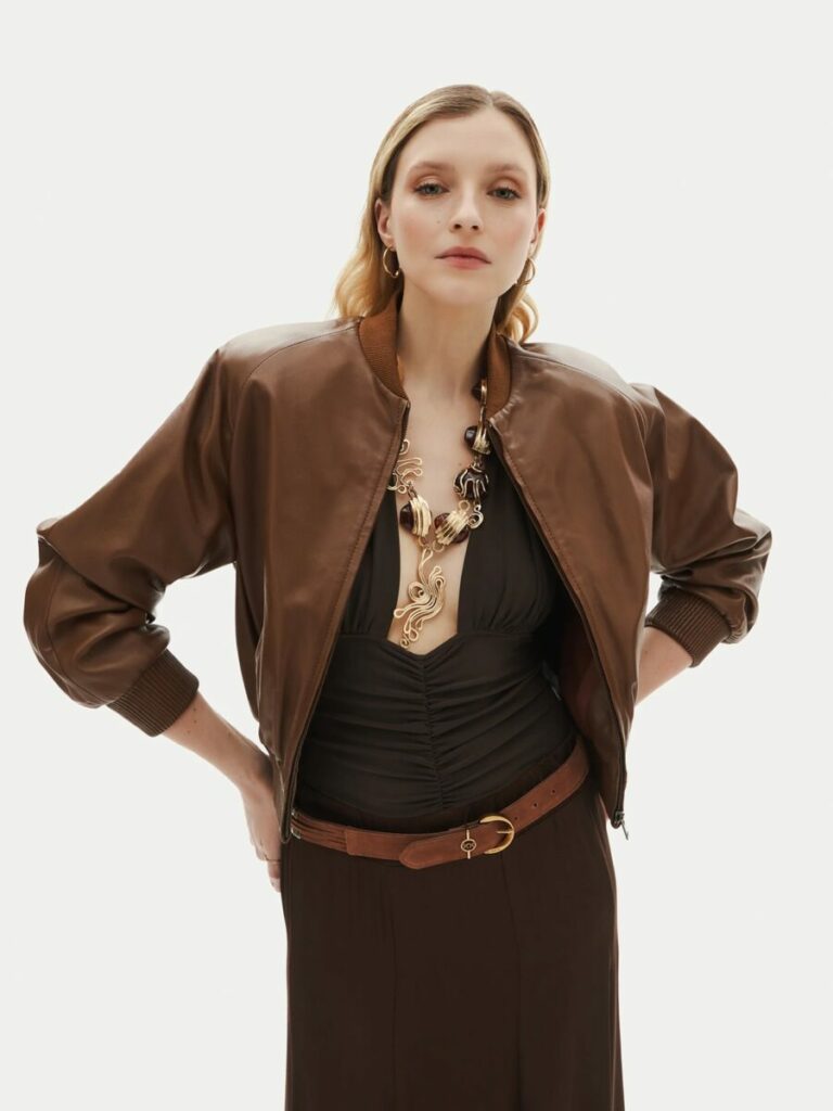 pasek Pinko brązowy