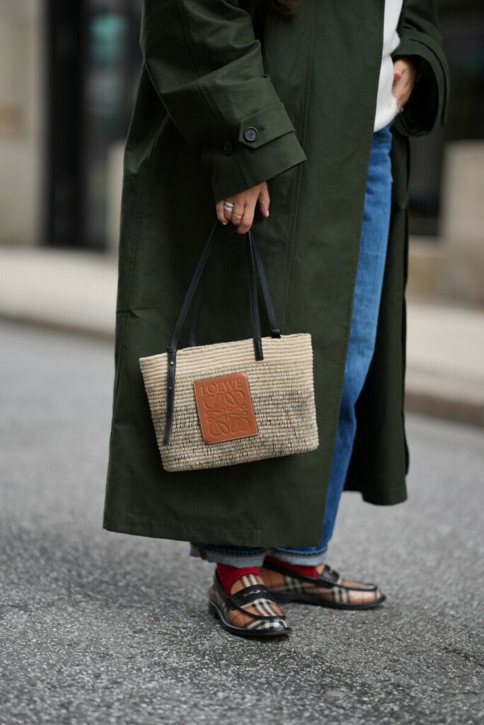 jak nosić loafersy i mokasyny zimą, wzorzyste