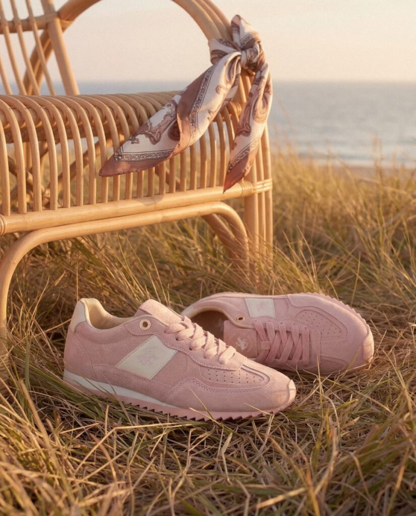 różowe sneakersy Beverly Hills Polo Club
