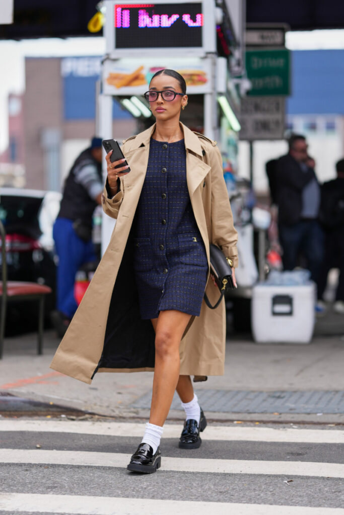 mokasyny do sukienki w stylu trendsetterek
